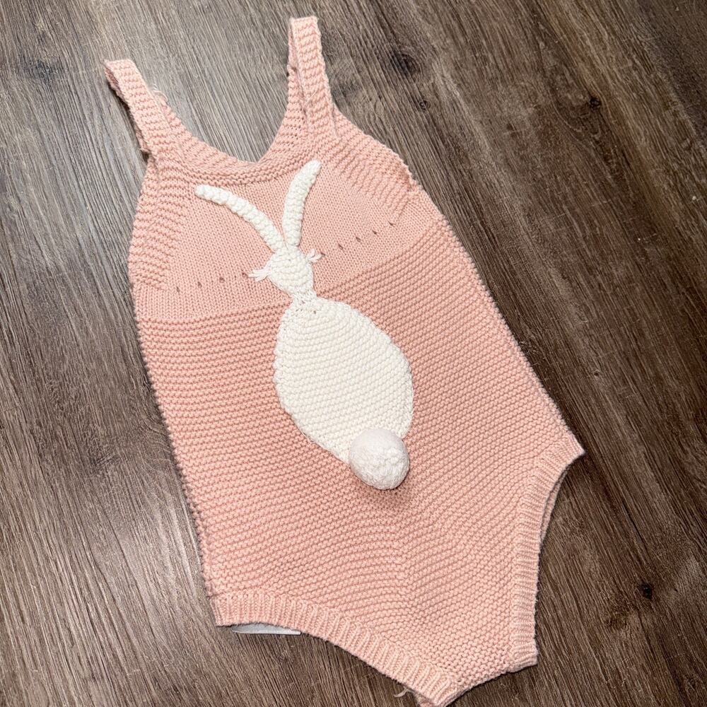 Stella McCartney Kids 9m Easter Bunny Knit Romper